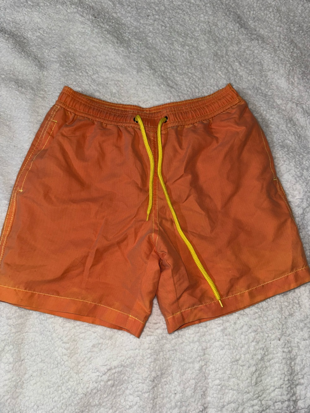 ❗️COLOR CHANGING❗️ orange/yellow mens swim trunks